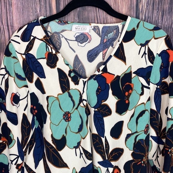 Masai Floral Print Tunic - Size Medium - Picture 2 of 13